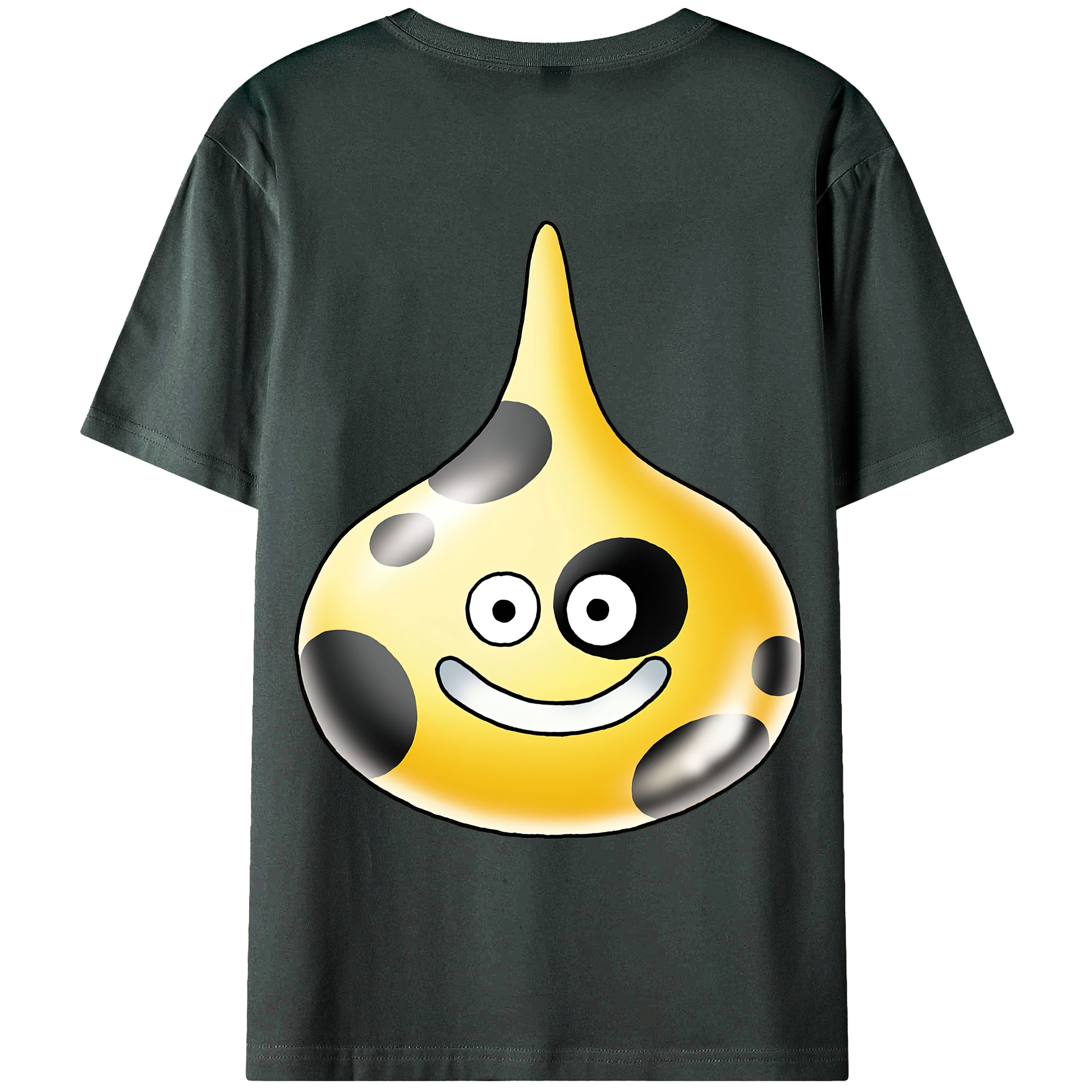 （画像用） ドラゴンクエスト Doragon Kuesuto Dragon Quest 綿100％ メンズ半袖Tシャツ（バックプリント） 通気性